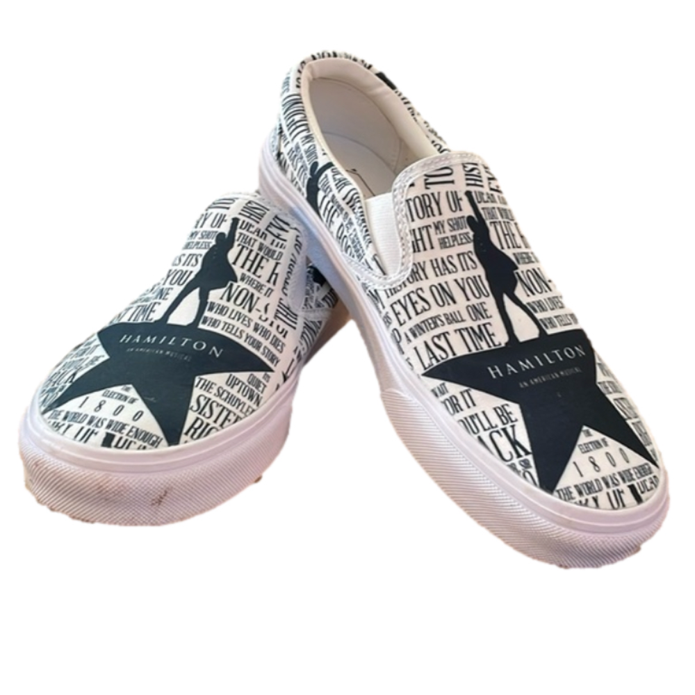 Hamilton Blue and White Sneakers Easy Slip-On
